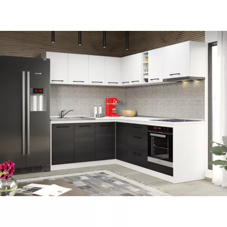 Ferrara konyha Luna fehérrel - 31 - 181,6/221,6 cm