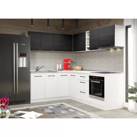 Fehér konyha ferrara Lotus - 31 - 181,6/221,6 cm