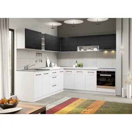 Fehér konyha ferrara Lotus - 29 - 241,6/241,6 cm