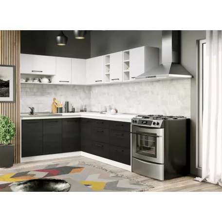 Ferrara konyha Luna fehérrel - 24 - 181,6/221,6 cm