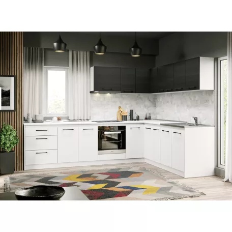 Fehér konyha ferrara Lotus - 26 - 301,6/211,6 cm