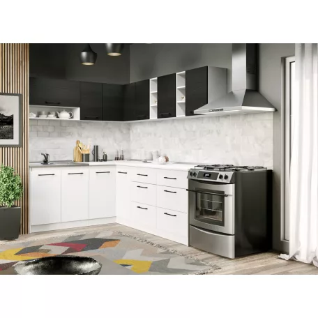 Fehér konyha ferrara Lotus - 24 - 181,6/221,6 cm