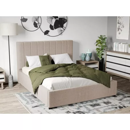 Kárpitozott ágy fix, lécezett ágyráccsal 90x200 cm, Falcone 102