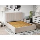 Kárpitozott ágy fix, lécezett ágyráccsal 90x200 cm, Falcone 102