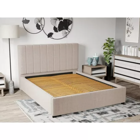 Kárpitozott ágy fix, lécezett ágyráccsal 90x200 cm, Falcone 102