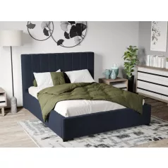   Kárpitozott ágy fix, lécezett ágyráccsal 90x200 cm, Eden 16