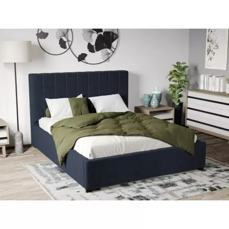 Kárpitozott ágy fix, lécezett ágyráccsal 90x200 cm, Eden 16