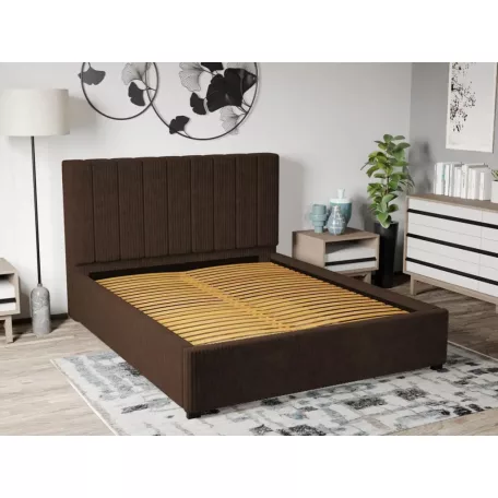 Kárpitozott ágy fix, lécezett ágyráccsal 90x200 cm, Poso 06