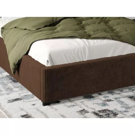 Kárpitozott ágy fix, lécezett ágyráccsal 90x200 cm, Poso 06