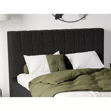 Kárpitozott ágy fix, lécezett ágyráccsal 90x200 cm, Eden 21