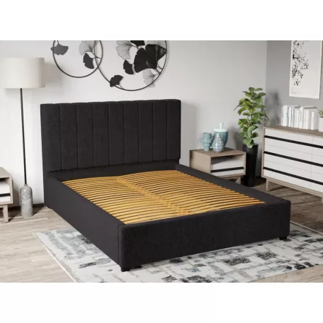 Kárpitozott ágy fix, lécezett ágyráccsal 90x200 cm, Eden 21