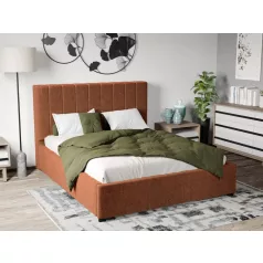   Kárpitozott ágy fix, lécezett ágyráccsal 90x200 cm, Eden 10