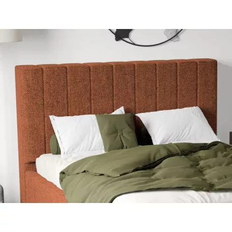 Kárpitozott ágy fix, lécezett ágyráccsal 90x200 cm, Eden 10