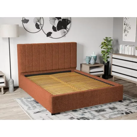 Kárpitozott ágy fix, lécezett ágyráccsal 90x200 cm, Eden 10