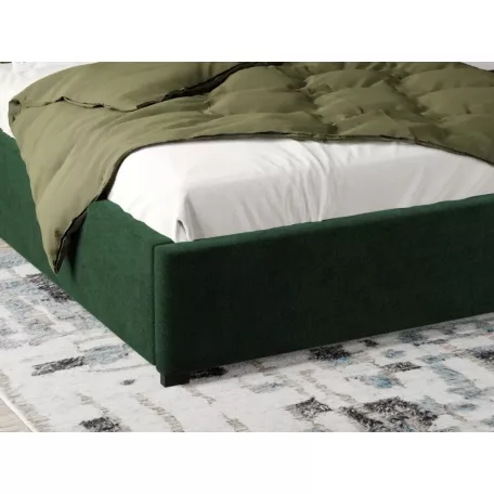 Kárpitozott ágy fix, lécezett ágyráccsal 90x200 cm, Riviera 38