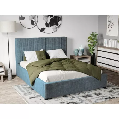 Kárpitozott ágy fix, lécezett ágyráccsal 90x200 cm, Poso 26