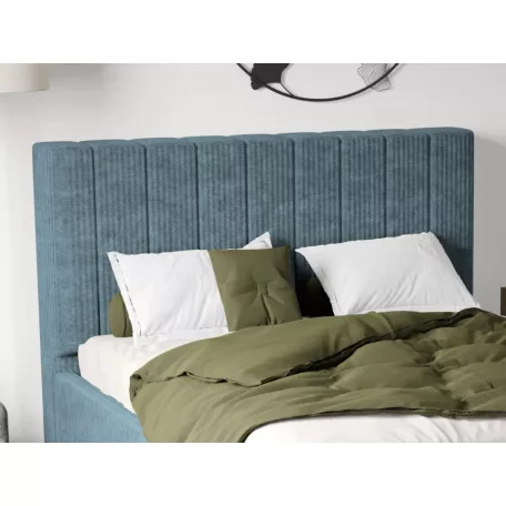 Kárpitozott ágy fix, lécezett ágyráccsal 90x200 cm, Poso 26