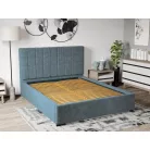 Kárpitozott ágy fix, lécezett ágyráccsal 90x200 cm, Poso 26