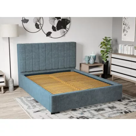 Kárpitozott ágy fix, lécezett ágyráccsal 90x200 cm, Poso 26