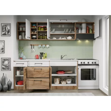 Bonita konyhabútor - Összeállítás  02 - 242 cm