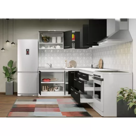 Konyha Noir - 24 - 181,6/221,6 cm