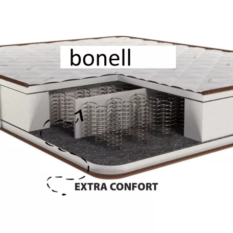Conforto hipoallergén matrac, szuper ortopédiai Lux, 26 cm, habszivacs, bonellrugós, közepes keménységű 160 x 200 cm