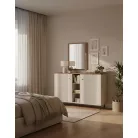 Tiramisu polcos-ajtós komód kasmir-antik tölgy