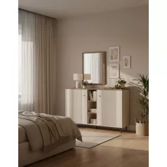 Tiramisu polcos-ajtós komód kasmir-antik tölgy