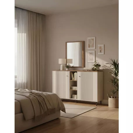 Tiramisu polcos-ajtós komód kasmir-antik tölgy