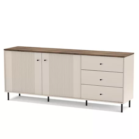 Tiramisu két ajtós-három fiókos komód 2D+3S kasmir-antik tölgy