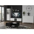 Piano Tv szekrény 2D fehér