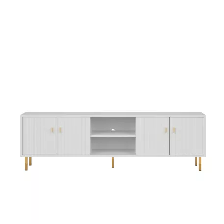 Piano Tv szekrény 4D fehér