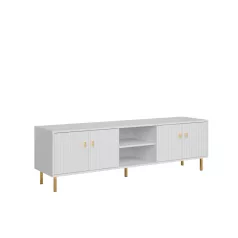 Piano Tv szekrény 4D fehér