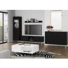 Piano vitrin REG2D fekete