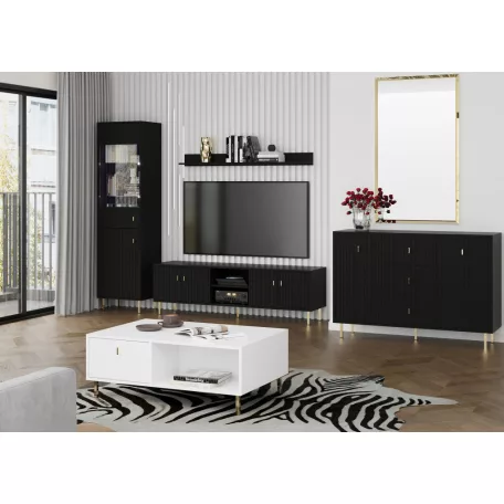 Piano vitrin REG2D fekete