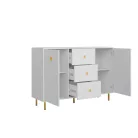 Piano komód 2D3S fekete