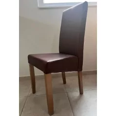 Berta szék, étkezőszék arin - barna textilbőr - S5