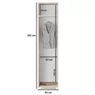 Blum - Ava 45 előszoba szekrény sonoma