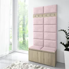   Blum 1 kárpitozott előszobafal, sonoma - rózsaszín 19 - egyedi