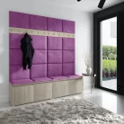 Blum 4 kárpitozott előszobafal, sonoma - lila 11 - egyedi