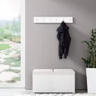 Blum 5 kárpitozott előszobafal, fehér - krém 01
