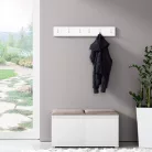 Blum 5 kárpitozott előszobafal, fehér - barna 05