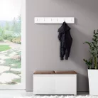 Blum 5 kárpitozott előszobafal, fehér - barna 07