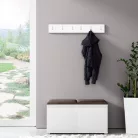 Blum 5 kárpitozott előszobafal, fehér - barna 08