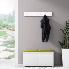Blum 5 kárpitozott előszobafal, fehér - zöld 12 - egyedi