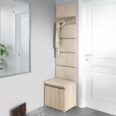 Blum 7 kárpitozott előszobafal, sonoma - bézs 02