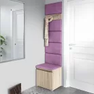 Blum 7 kárpitozott előszobafal, sonoma - lila 11 - egyedi