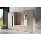 Blum 10 kárpitozott előszobafal tükörrel, sonoma - barna 07