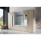 Blum 10 kárpitozott előszobafal tükörrel, sonoma - szürke 14