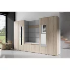 Blum 10 kárpitozott előszobafal tükörrel, sonoma - szürke 15